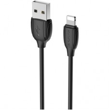 Дата кабель USB 2.0 AM to Lightning 1.0m BX19 Benefit 3A Black BOROFONE (BX19LB)