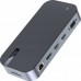 Концентратор Choetech USB-C 15-in-1 HDMI/PD/CR/LAN/USB-A/USB-C/AUX/VGA/DP (HUB-M52-GY)
