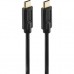 Дата кабель USB-C to USB-C 1.5m Black Hama (00086409)