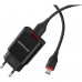 Зарядное устройство BOROFONE BA20A Sharp single port charger set (Micro) Black (BA20AMB)