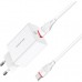 Зарядний пристрій BOROFONE BA21A Long journey single port QC3.0 charger set (Type-C) White (BA21ACW)