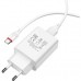 Зарядний пристрій BOROFONE BA21A Long journey single port QC3.0 charger set (Type-C) White (BA21ACW)