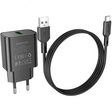 Зарядний пристрій BOROFONE BA72A charger set (Type-C) Black (BA72ACB)