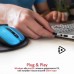 Мышка Promate Contour Wireless Blue (contour.blue)