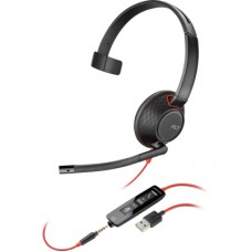 Наушники Poly Blackwire 5210 USB-A/USB-C 3.5 мм Black (8X230AA)