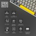 Клавиатура Epomaker EP64 60 Mulan Switch Hot-Swap RGB Wireless/Bluetooth/USB UA White (EP64-W-M)