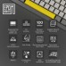 Клавіатура Epomaker Shadow-X 70 Flamingo Switch Hot-Swap LCD Screen RGB Wireless/Bluetooth/USB UA Black (SHX-B-F)