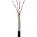 Кабель мережевий GEAR UTP 100м, cat.5e, CCA, 4*2*0,51, PVC+PE, outdoor (GEC-UTPCCAOUT051100)