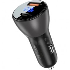Зарядное устройство Acefast 2xUSB 63W (USB-C + USB-A) B6 with digital display (6974316280972)