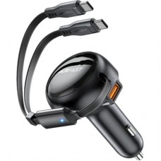 Зарядний пристрій Acefast 3xUSB 53W (2xUSB-C+USB-A) + cable USB-C 2in1 B13 (6974316282921)