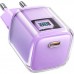 Зарядний пристрій Acefast 1xUSB-C 30W Gan A53 Fast Charger alfalfa purple (6974316282365)