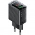 Зарядное устройство Acefast 2xUSB 30W (USB-C+USB-A) Gan A98 Black (6974316283263)