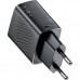 Зарядное устройство Acefast 2xUSB 30W (USB-C+USB-A) Gan A98 Black (6974316283263)