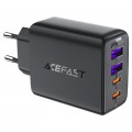 Зарядний пристрій Acefast 4xUSB 45W (2xUSB-C+2xUSB-A) Gan A61 Fast Charger Black (6974316282754)