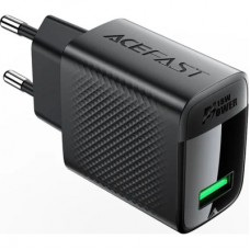 Зарядний пристрій Acefast USB-A 20W + Type-C cable A90 Fast Charger Black (6974316280064)