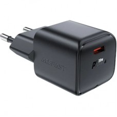 Зарядний пристрій Acefast USB-C 20W Gan A73 mini Fast Charger Black (6974316282648)