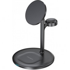 Зарядний пристрій Choetech 15W 3-in-1 Magnetic Wireless Fast Charger black (T585-F-101-CCBK)