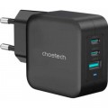 Зарядний пристрій Choetech 3xUSB 100W GaN (2хUSB-C+1хUSB-A) Wall Charger black (PD8005-V2-EU-BK)