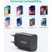 Зарядний пристрій Choetech 1xUSB 20W (1 USB-C) PD matte wall charger black (Q5004-EU-BK)