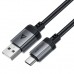 Дата кабель USB 2.0 AM to Type-C 1.2m 3.0A (18W) C20-04 aluminum alloy Black Acefast (6974316283782)