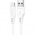 Дата кабель USB 2.0 AM to Type-C 1.2m 3.0A TPE C3-04 White Acefast (6974316280873)