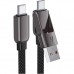 Дата кабель USB-C to USB-C/A 1.2m 3.0A zink alloy C13-04 Black Acefast (6974316282334)