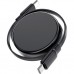 Дата кабель USB-C to USB-C 0.8m 60W dual retraction C13-03 Black Acefast (6974316280132)