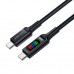 Дата кабель USB-C to USB-C 1.2m 100W with display C7-03 Acefast (6974316282778)