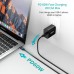 Дата кабель Кабель USB 2.0 Type-C M-M, 0.5 м,чорний Choetech Choetech (CC0001-V4-PE)