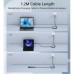 Дата кабель USB-C to USB-C 1.2m USB4.0 Gen3 240W (8K HDR) Choetech (XCC-1040-GY)