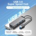Концентратор Vention USB 3.0 to 4xUSB 3.0 Hub With Power Supply 0.15m black (CHLBB)