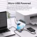 Концентратор Vention USB 3.0 to 4xUSB 3.0 Hub With Power Supply 0.15m black (CHLBB)