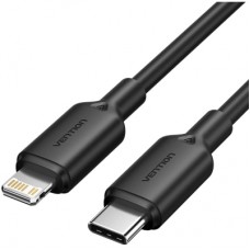 Дата кабель USB-C to Lightning 2.0m 3A black Vention (LAKBH)
