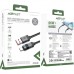 Дата кабель USB 2.0 AM to USB-C 1.2m digital display braided C15-04 black Acefast (6974316283737)