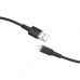Дата кабель USB 2.0 AM to Lightning 1.2m 2.4A silicone C2-02 black Acefast (AFC2-02B)