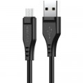 Дата кабель USB 2.0 AM to Micro 5P 1.2m 2.4A TPE C3-09 black Acefast (6974316280880)