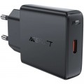 Зарядное устройство Acefast A65 USB-C PD20W GaN ultra-thin Black (6974316282686)