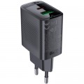Зарядное устройство Acefast A78 1xUSB-C PD20W + 1xUSB-A GaN Black (6974316283256)