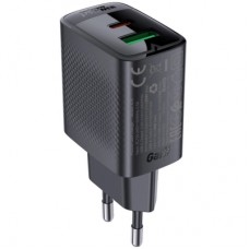 Зарядное устройство Acefast A78 1xUSB-C PD20W + 1xUSB-A GaN Black (6974316283256)