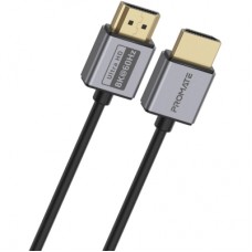 Кабель мультимедийный HDMI to HDMI 1.5m v2.1 grey Promate (primelink8k-150.grey)