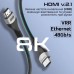 Кабель мультимедійний HDMI M to HDMI M 5.0m V2.1 grey Promate (primelink8k-500.grey)