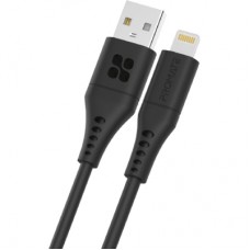 Дата кабель USB 2.0 AM to Lightning 1.2m 2.4A PowerLink-Ai120 black Promate (powerlink-ai120.black)