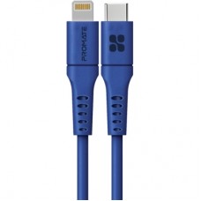 Дата кабель USB-C to Lightning 2.0m 3A PowerLink-200 blue Promate (powerlink-200.blue)