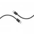 Дата кабель USB-C to USB-C 2.0m 60W PD EcoLine-CC200 black Promate (ecoline-cc200.black)