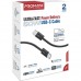 Дата кабель USB-C to USB-C 2.0m 60W PD EcoLine-CC200 black Promate (ecoline-cc200.black)