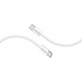 Дата кабель USB-C to USB-C 2.0m 60W PD EcoLine-CC200 white Promate (ecoline-cc200.white)