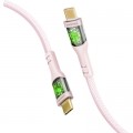 Дата кабель USB-C to USB-C 1.2m 60W PD TransLine-CC pink Promate (transline-cc.pink)