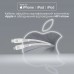 Дата кабель USB-C to Lightning 1.2m 20W PD MFi black Promate (powerline-ci120.white)