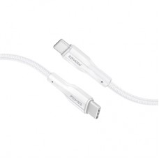 Дата кабель USB-C to USB-C 2.0m 3A xCord-CC200 white Promate (xcord-cc200.white)
