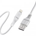 Дата кабель USB 2.0 AM to Lightning 1.2m 2.4A MFi PowerLine-Ai120 white Promate (powerline-ai120.white)